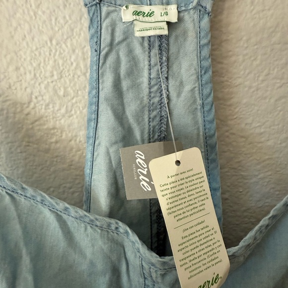 New Aerie Sky Blue Casual Romper - Picture 3 of 3